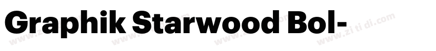 Graphik Starwood Bol字体转换